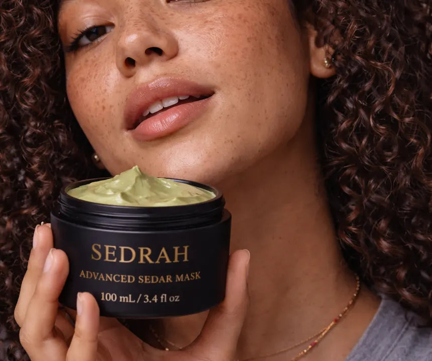 Model with healthy hair after using Sedrah Restore Mask