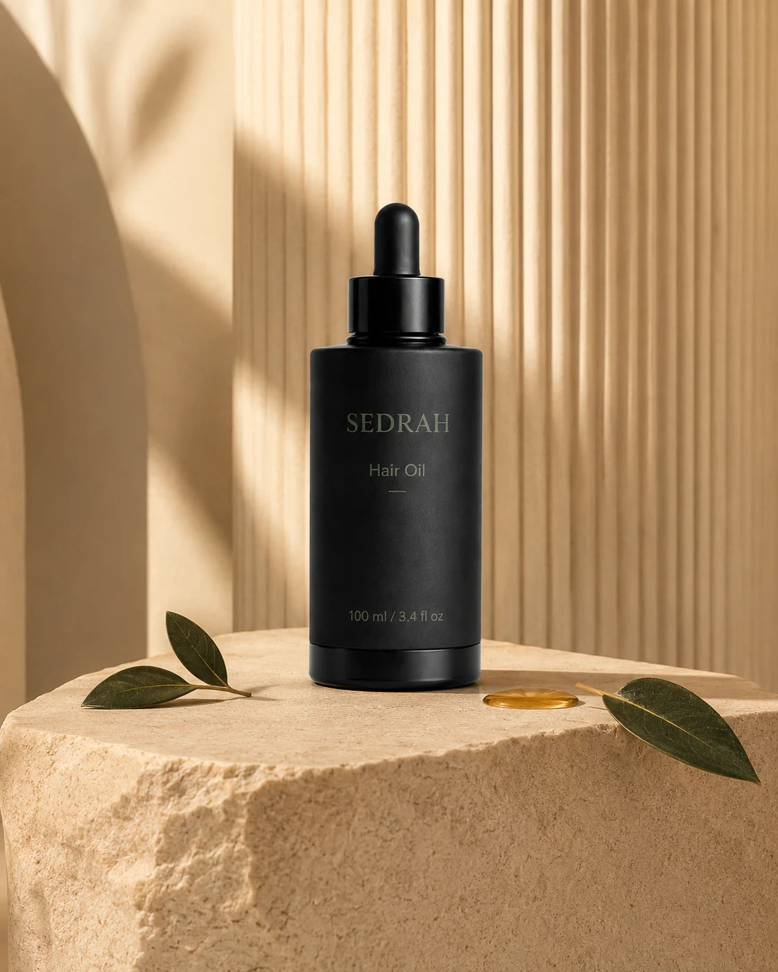 Sedrah Essence Oil editorial — silk-smooth finish